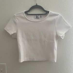 Princess Polly Classic Crop Tee White